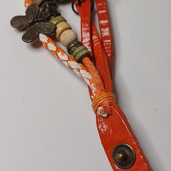 Cute Multi Strand Watch Bracelet With Butterfly Charm - Picture 6 of 12